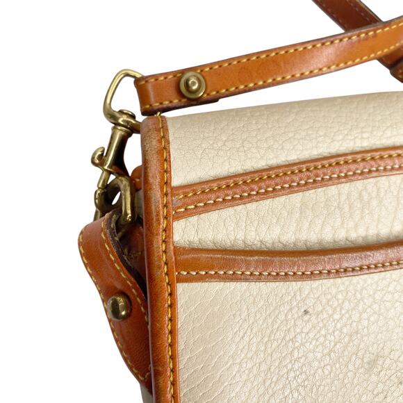 Vintage Dooney & Bourke 90s AWL Big Duck Crossbody Cream - Picture 14 of 16